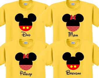 Disney Shirt MICKEY MINNIE ORIGINALS Disney Vacation Group Shirts Disney Matching Shirts Disney Personalized Shirts Disney Family Shirts