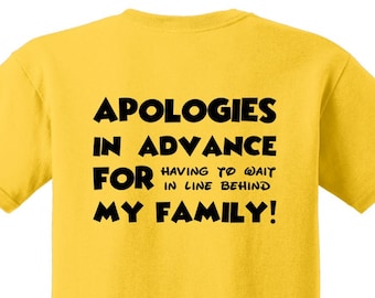 DISNEY SHIRT BACK Add-On Disney Shirt Disney Vacation Disney group Disney Family Shirts Disneyland Disney Waiting in Line