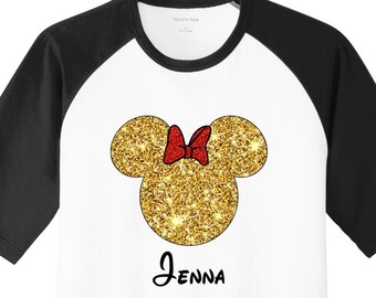 MINNIE MOUSE Disney Vacation Disney Group Shirts Disney Matching Shirts Disney Personalized Shirts Disney Family Shirt