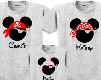 Disney Camisa PIRATE EYE PATCH Disney Vacation Disney Group Camisas Disney Camisetas personalizadas Disney Camisetas personalizadas Disney Familia