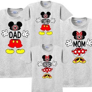 MICKEY and MINNIE FAMILY Disney Vacation Disney Group Shirts Disney Matching Shirts Disney Personalized Shirts Disney Family Shirt