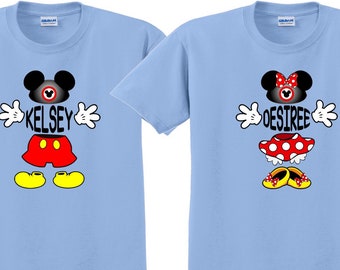 MICKEY MINNIE FAMILY Disney Vacation Disney Group Shirts Disney Matching Shirts Disney Personalized Shirts Disney Family Shirt