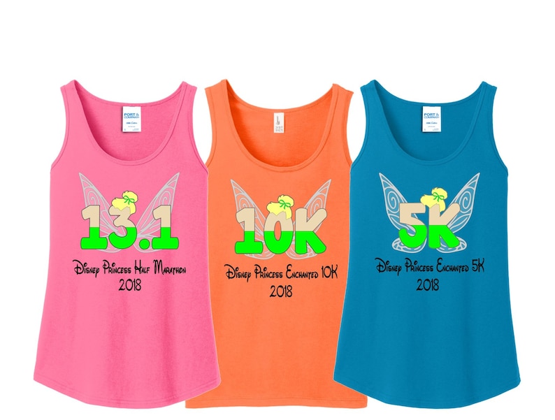 DISNEY MARATHON TINKERBELL Run Disney Disney Princess Marathon Princess Run Disney Group Shirts Disney Shirt image 1