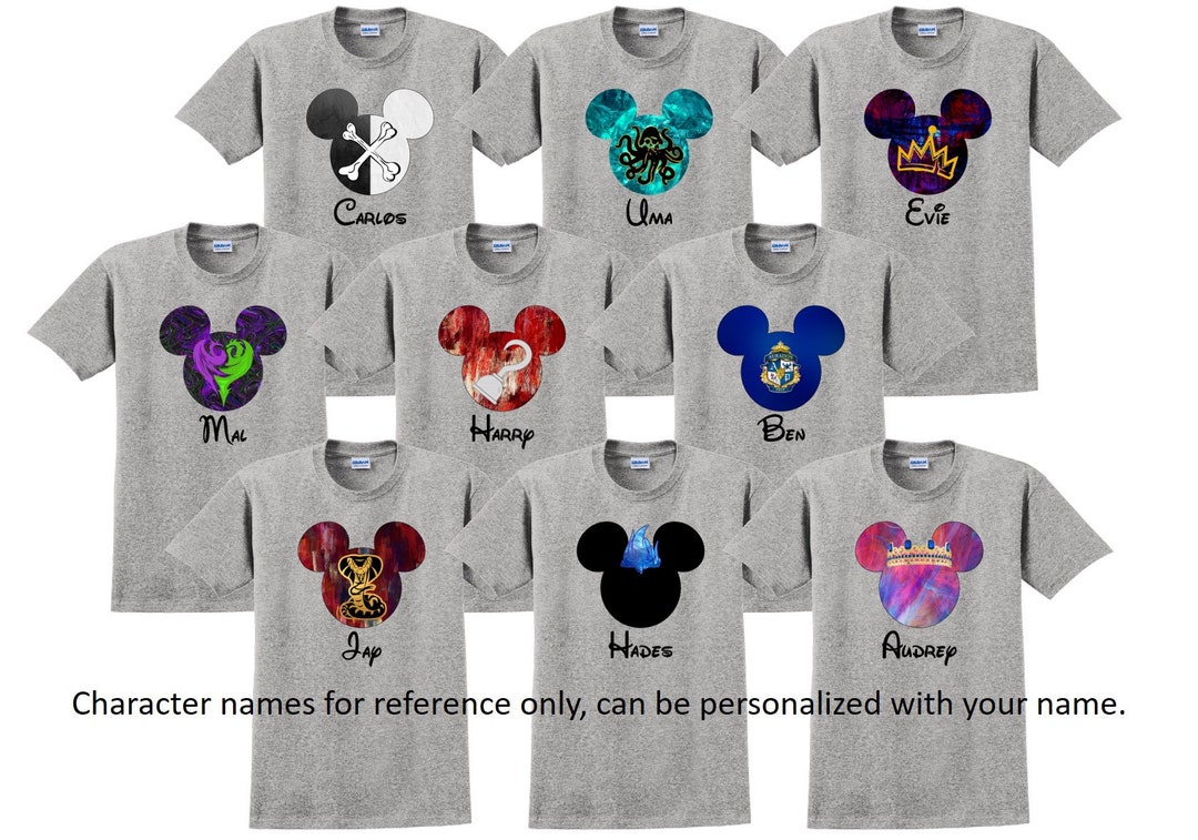 Disney Shirt DESCENDANTS Disney Vacation Disney Group Shirts - Etsy