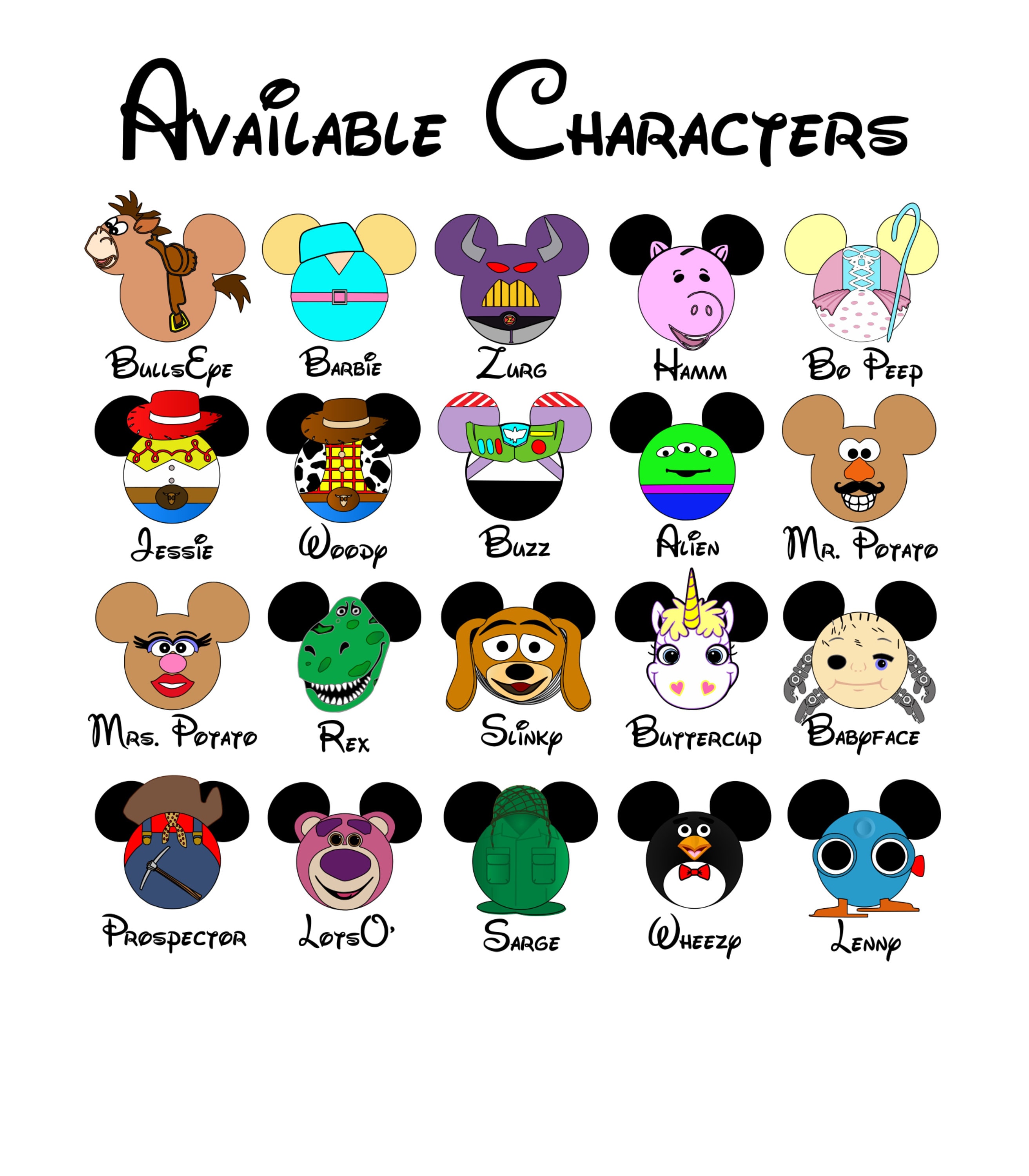 TOY STORY FAMILY Disney Vacation Hollywood Studios Disney Etsy