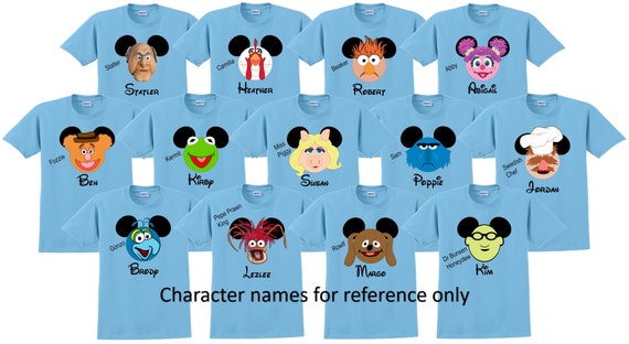 Shirts Shirts Etsy Disney Disney Matching MUPPETS Group - Disney Shirt Disney Personalized Family Vacation Disney Shirts