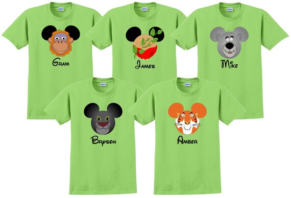 Disney World Shirts JUNGLE BOOK Disney Vacation Disney Group | Etsy