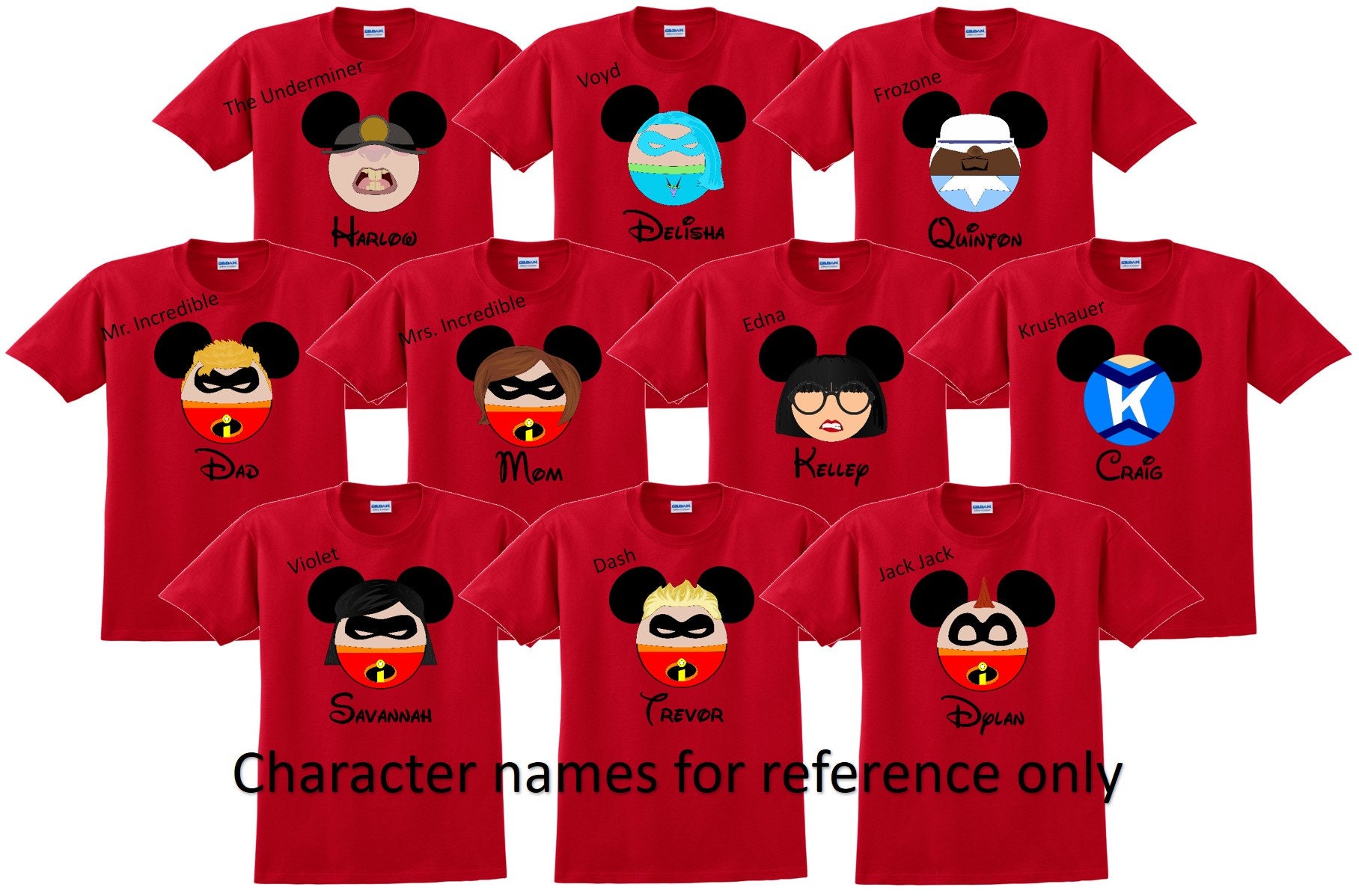 INCREDIBLES FAMILY Disney Vacation Disney Group Shirts Disney - Etsy