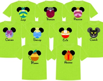 Disney Camisa CINDERELLA Disney Vacation Disney Grupo Camisas Disney Matching Shirts Disney Camisetas Personalizadas Camisas De la Familia Disney
