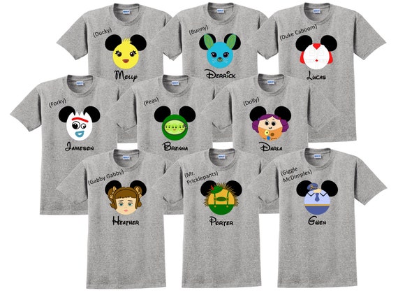 Disney Family Shirt TOY STORY SET Disney Vacation Disney Group Shirts Disney  Matching Shirts Disney Personalized Shirts Disney Tee Shirts -  Canada