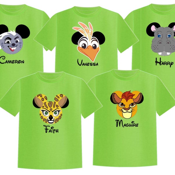 Disney Shirt LION GUARD Kion Disney Vacation Disney Group Shirts Disney Matching Shirts Disney Personalized Shirts Disney Family Shirts