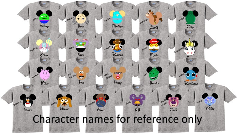 disney group t shirts