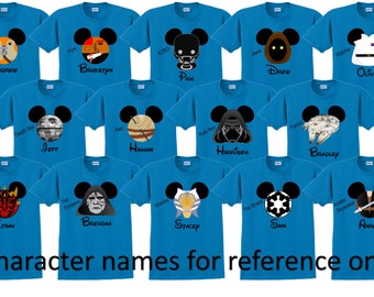 Camisa de Disney World STAR WARS Disney Vacation Disney Group Camisas Disney Camisas a juego Camisas personalizadas de Disney Camisas de la familia Disney