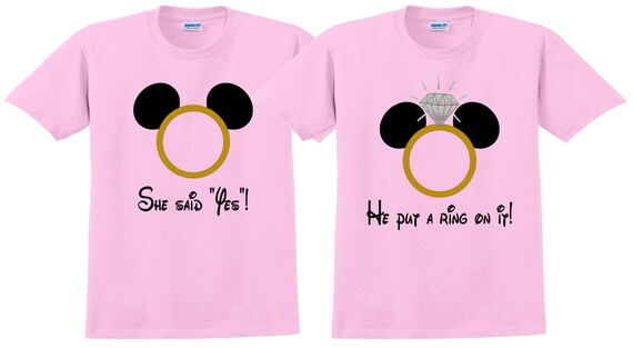 disney engagement shirts