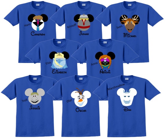 FROZEN Disney Vacation Disney Group Shirts Disney Matching | Etsy