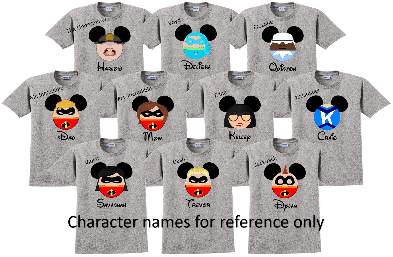 INCREDIBLES FAMILY Disney Vacation Disney Group Shirts Disney | Etsy