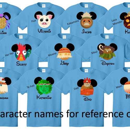 Moana Disney Shirt Disney Vacation Disney Group Shirts Disney Etsy