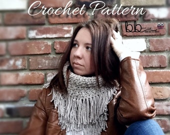 Snood Cowl - PATTERN ONLY- Crochet - Size Toddler, Child, Adult