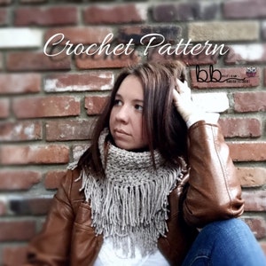 Snood Cowl - PATTERN ONLY- Crochet - Size Toddler, Child, Adult