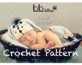Donkey Inspired Set -  PATTERN ONLY - Crochet - Size Newborn to 12 month