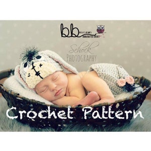Donkey Inspired Set -  PATTERN ONLY - Crochet - Size Newborn to 12 month