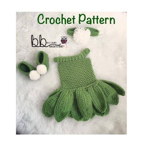 Fairy Baby Set -  PATTERN ONLY - Crochet - Sizes: 0-3 month, 3-6 month, 6-9 month, 9-12 month