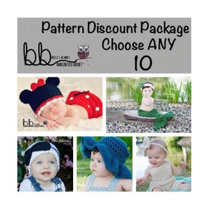 Design Discount Pattern Package CHOOSE ANY 10