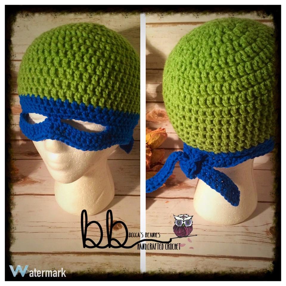 Buy TMNT With Eye Mask - PATTERN ONLY - Crochet - Size Newborn - Adult  Online in India - Etsy, image size:960x960