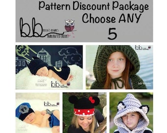 Design Discount Pattern Package CHOOSE ANY 5