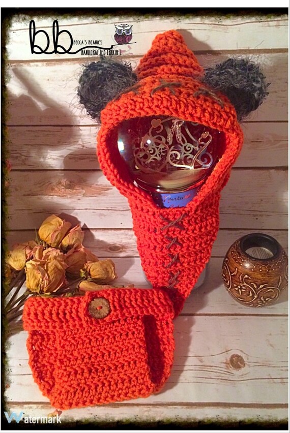 Wookie/ewok Crochet Hood - Newborn to 12 Month - Crochet Made to