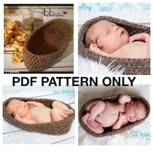 Newborn Swaddle Nest/Cocoon - PDF PATTERN ONLY -crochet - One Size