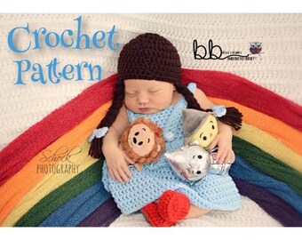 Baby Dress Set - PDF PATTERN ONLY - Crochet - Size Newborn to 12 month