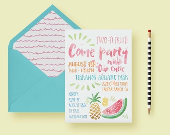 items similar to summer birthday party invitation summer party