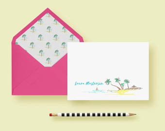 Beach stationery | Etsy