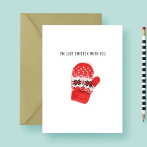 Anniversary Card, Valentine’s Card: Smitten With You — Witty, Funny, and Punny Instant Download