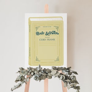 Storybook Welcome Sign Template, Fairytale Baby Shower, Neutral Baby Shower, Storybook Baby Shower Decor | Instant Download, Editable