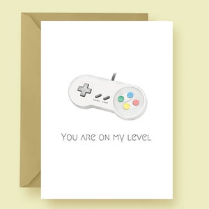 Tarjeta de felicitación de aniversario - Tarjeta de San Valentín - Tarjeta de felicitación de videojuegos, Jugador, Juegos, Control de juegos - Ingenioso, Divertido y Punny - ENVIO GRATUITO