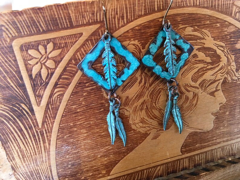 Feathers from Sedona Earrings EA 076