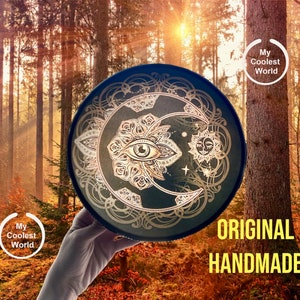 Shaman Drum ORIGINAL &quot;Tree of Life&quot;  Native Drum Percussion Instrument Meditation Wonderful Sound FREE Shipping
