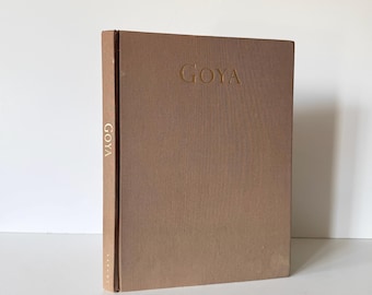 1985 Goya by Jose Gudiol, Vintage Art Book, Francisco Goya Monograph, Spanish Art History Book, Masters of Art Hardcover, Art Book Gift