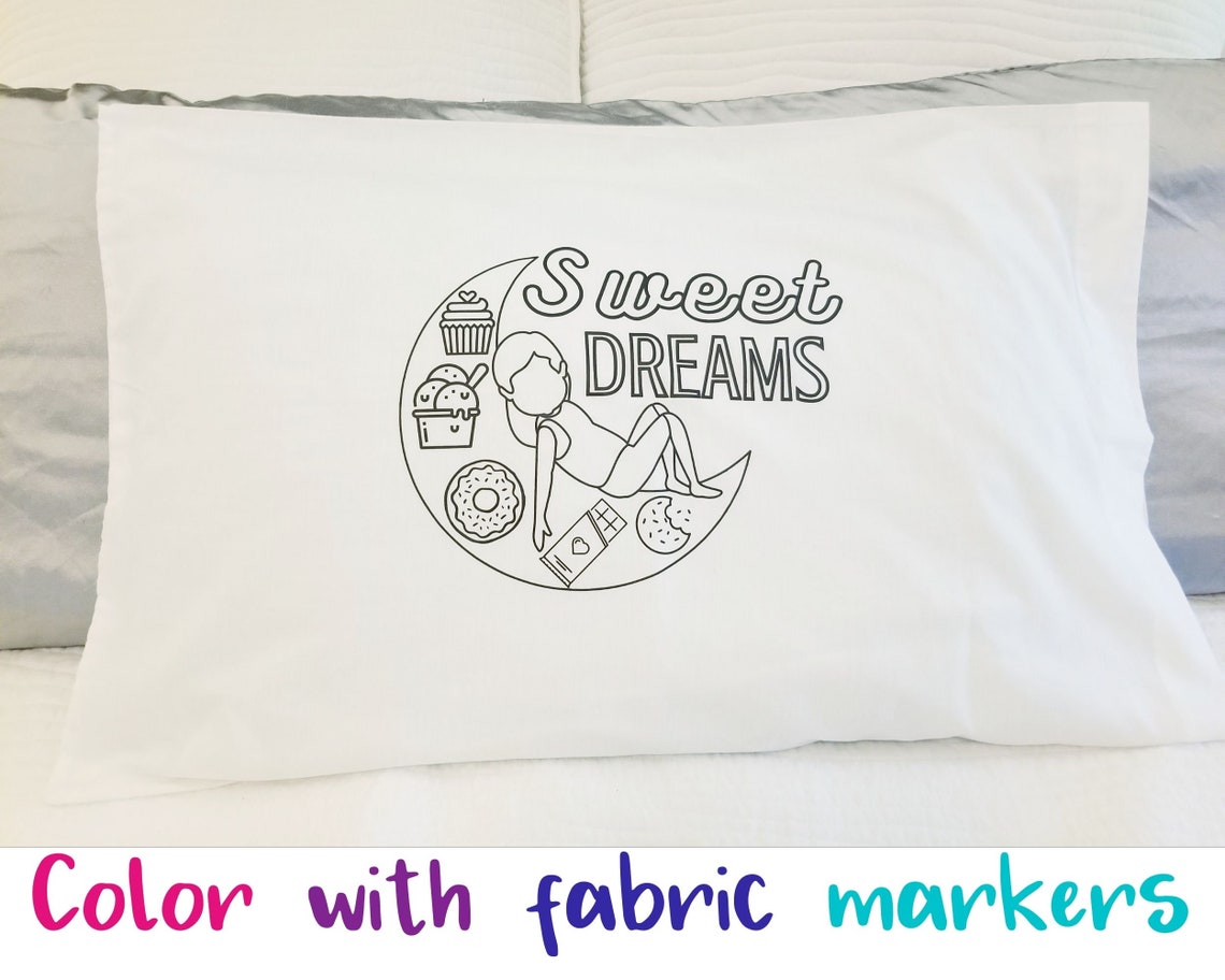 DIY Color Your Own Pillowcaseslumber Party Sleepover Etsy