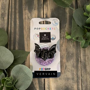 Glittrig Bat Popsocket Grip - Glitter med en läskig twist
