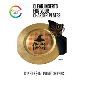 Clear Inserts  For Your Charger Plates