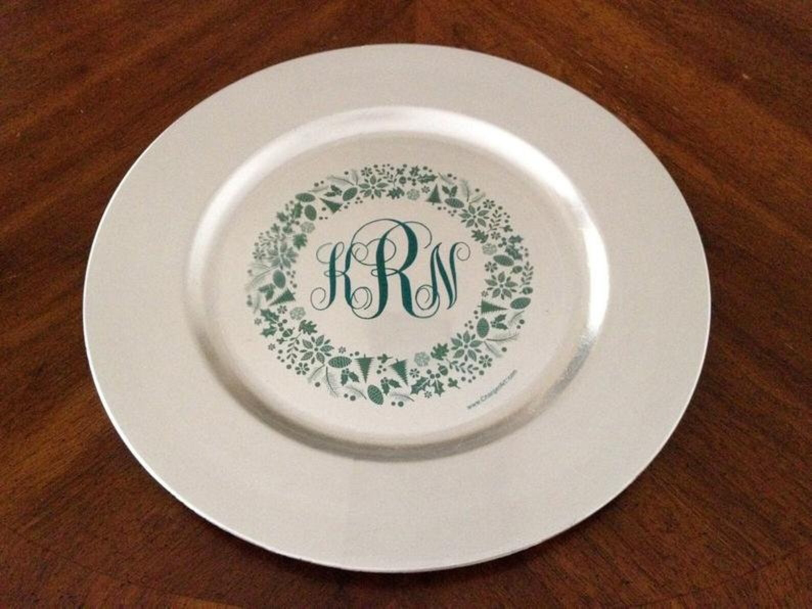 Monogrammed Clear Round Charger Plate Inserts /set of 24 Etsy