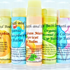 Organic Lip Balms, Choose your Flavor by Ancient Bath and Body