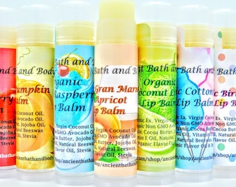 Organic Lip Balms, Choose your Flavor by Ancient Bath and Body