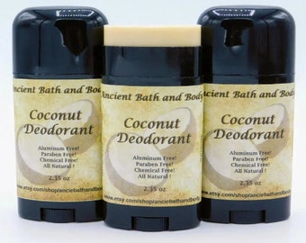 Coconut Deodorant, Natural Deodorant, Aluminum Free Deodorant