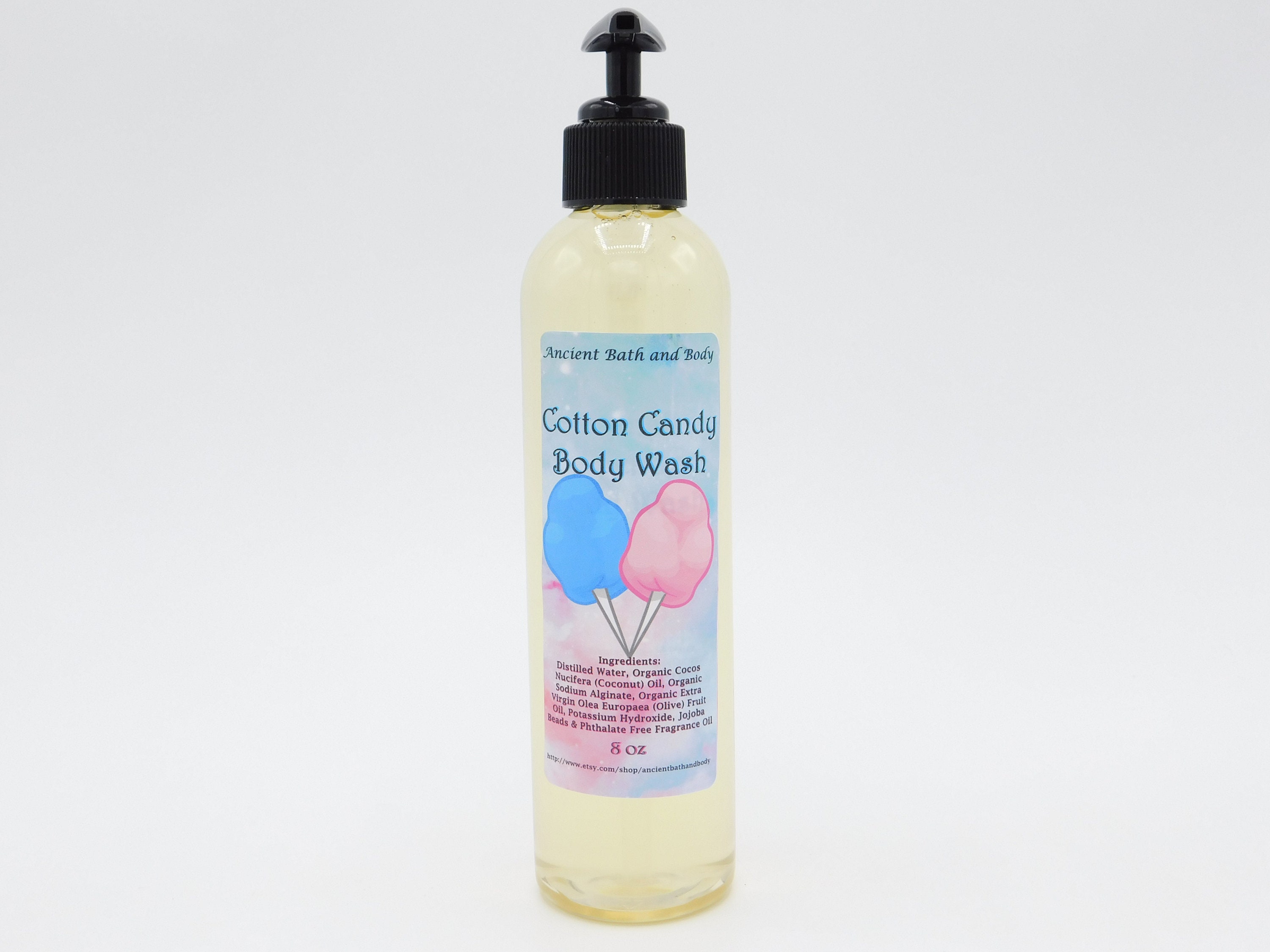 Cotton Candy Body Wash Organic Body Wash No Parabens No Etsy
