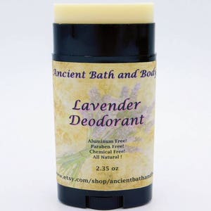 Lavender Deodorant, Aluminum Free Deodorant, Natural Deodorant, Artisan Deodorant, Chemical Free Deodorant, Vegetarian Deodorant image 5