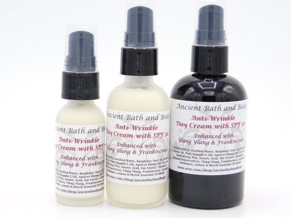 Anti Wrinkle Day Cream Spf 30 Enhanced With Ylang Ylang And Frankincense